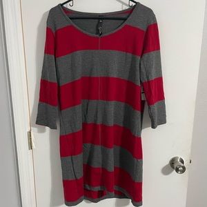 Jessica Simpson Size L Chili Pepper Stripe Dress